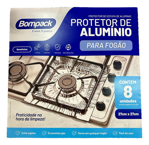 Asson Protector Aluminio Para Hornallas X 8 1