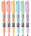 Filgo Pack of 6 Fine Pastel Fluorescent Highlighters Mix 1