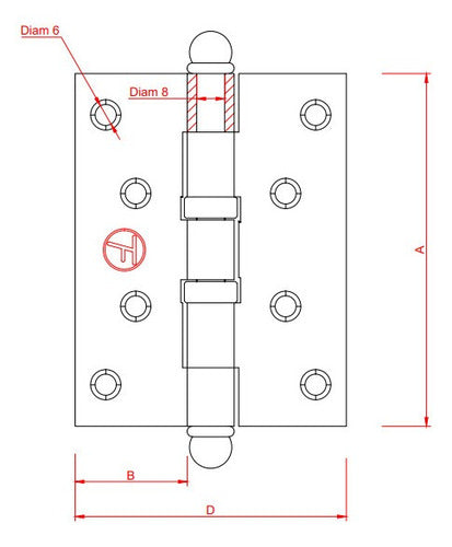 Talleres Fumaca Bisagra Munición Madera Ref Bronceado Oro - 100 x 75 - 25uds 1