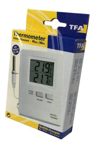 Digital Thermometer TFA Maxima and Minima with 3m Cable 1