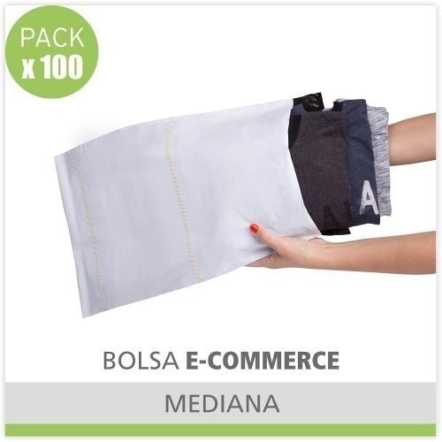 Super-Bol 100 E-commerce Security Bags No. 1 with Adhesive Seal and Document Holder - 30x42cm 1