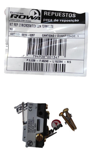 Rowa Replacement Kit2 Microswitch with Screws for Pump Sensors 0