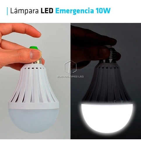 Buenos Aires LED Emergency Lamp 10W - 3 Hours Runtime - Warm and Cool White 2