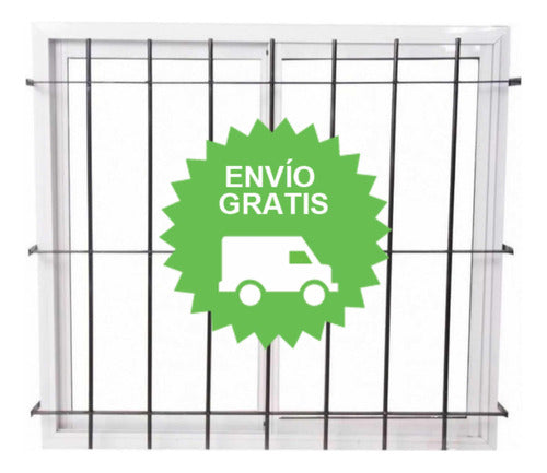 Best-Selling 100x110 Glass Window with Grille + Free Shipping 0