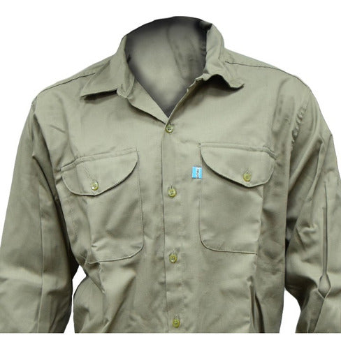 Classic Reinforced Work Shirt with Pockets by Ombu 19