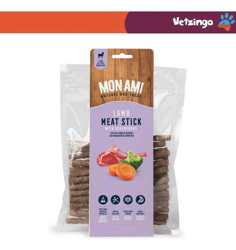 Mon Ami Meat Stick Lamb Flavor 200g Stripped Sticks 0