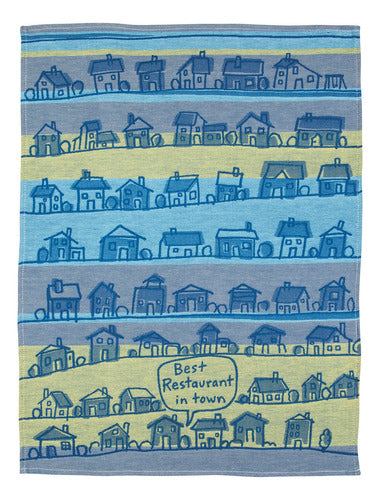 Blue Q Woven Jacquard Dish Towel ~ Mejor Restaurante En Ciu. 1