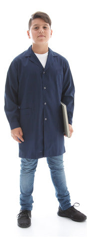 Classic Boys' Blue Technical School Lab Coat - Erevan T6 0