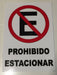 Cartel No Prohibido Estacionar Impreso Plastico 30x22cm E25 2