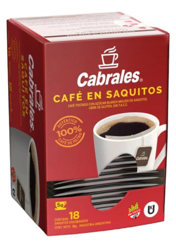 Cabrales Cafe 18 Saquitos De 5g Pack 3u 0