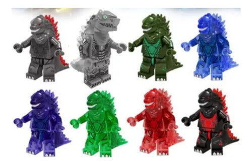 Fpt Set Muñecos Articulados Godzilla Pack X 8 Figuras Juguete 0