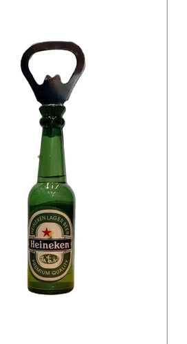 Destapador Con Forma De Botella De Cerveza Heineken Con Iman 0