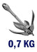 Folding Galvanized Anchor 0.7 Kg for Kayak Inflatable Boat 3