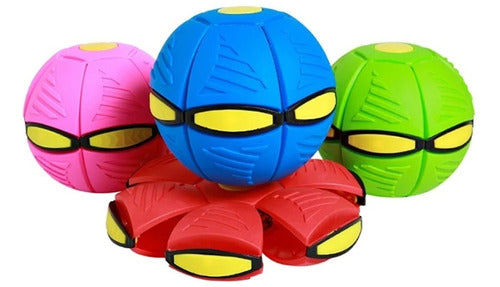 Bola Discoboll Voador Azul Maluco Crianças Pets Brinquedo 4