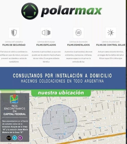 Film Seguridad Anti Estallido Tonalizado Oscuro 120 Micrones 2