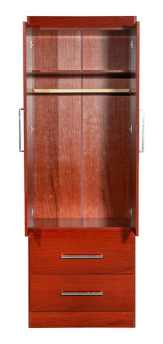 Máximo Wardrobe 2 Doors 2 Drawers Mahogany 3