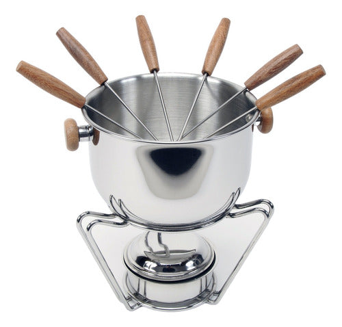 Golden Art Stainless Steel Fondue Pot for Chocolate and Cheese 2988 0