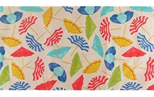 Sombrillas De Playa Mainstream Vinyl Flannel Back Tablecloth 1