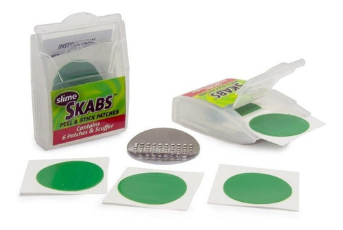 Slime Kit Parches Adhesivos P/ Pinchaduras Moto Bici Ciclismo Mtb 1