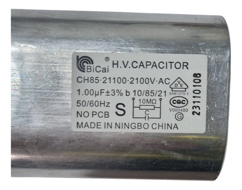 Capacitor Para Microondas 1,00 Mf 2100v Nuevo 2