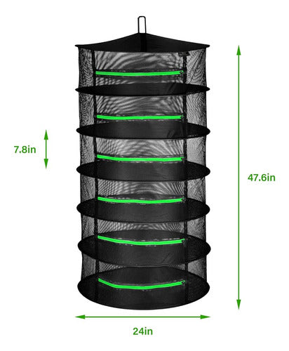 Red Plegable De Malla De Hierbas Colgante De 2 Pies Y 6 Capa 1