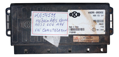 Módulo Abs K054531 Knorr Ecu 24v Constellation 0