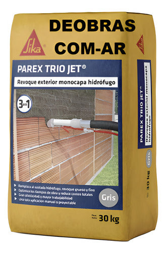 Parex Trio Jet - 30 Kg Waterproof Exterior Mortar 0