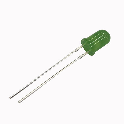 Pack of 50 Led 5mm Green Diffused 15 Mcd 30 Degrees 0