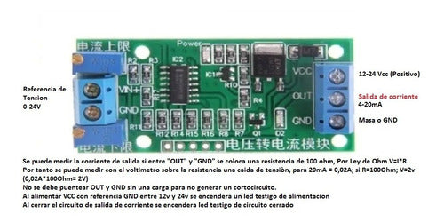 Ityt Interfaz Conversor De Tension 0-10v A Corriente 4-20ma 1