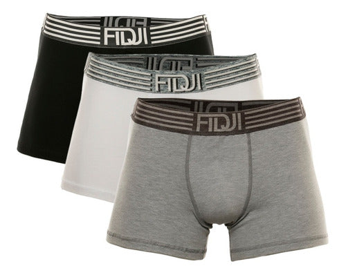 Fidji Pack X3 Boxer Shorts - Solid Colors 0