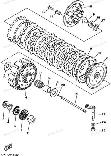 Reten Leva Embrague Yamaha Yz 250 Original Grd Motos 1