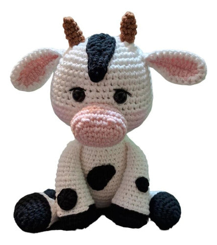 EDELWEISS ARTESANAL Vaquita De Apego Tejida Amigurumi 4