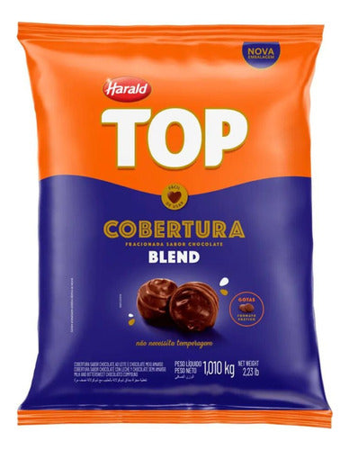 Kit 3 Cob. Chocolate Gota Fracionada Sabores 1kg Harald 1