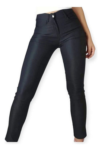 Classic Skinny Pants with Zipper and Button Various Colors 7