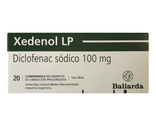 Xedenol® Lp 100mg X 20 Comprimidos (Diclofenac) 0