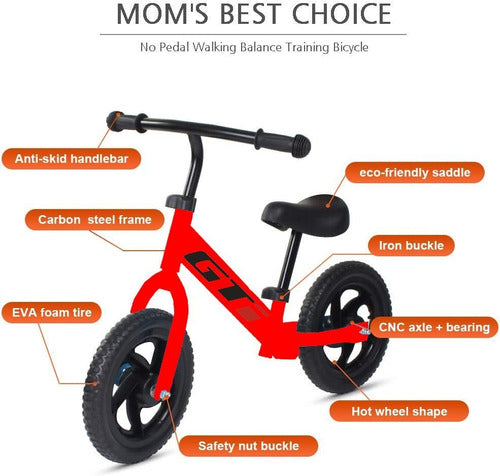 Giantoys 12" GTI Balance Bike Without Pedals 3