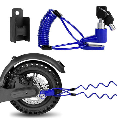 Ainiv Disc Brake Lock with Steel Cable - Anti-theft Motorcycle Security 0