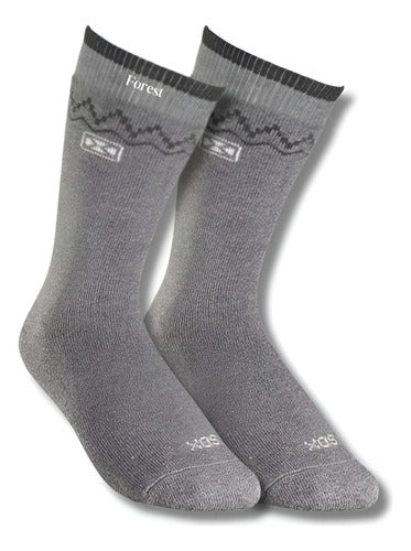 Sox Pack X3 1/2 Caña Socks - Cotton with Towel Designs 3