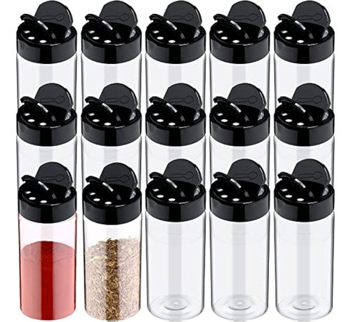 Mimorou Plastic Spice Jar Set - 40 Count 0