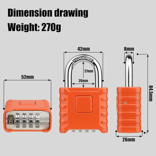 Diyife® High-Strength Combination Lock 1