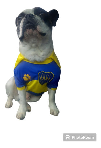 Boca Juniors Bulldog Dog Jersey Personalized Name & Number Print 0