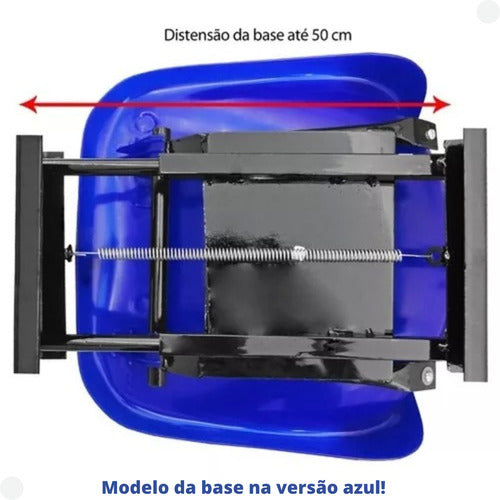 Cadeira Para Barco De Pesca Giratória Piloteiro Concha Cinza 5