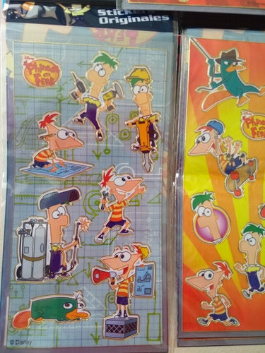 Stickers Originales   Phineas Y Ferb   10 Planchas 1