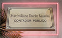 Placas Profesionales Grabadas En Bronce , Acero, Acrílico. 5