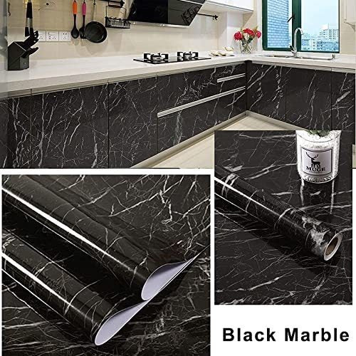 Weiseni Black Marble Self-Adhesive Vinyl Roll 0.60* 5.00m 1