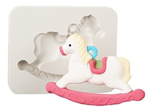 Candy-Ho Silicone Mold for Epoxy Resin Rocking Horse Candle Soap 0