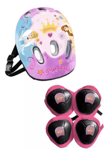 Sebigus Princess Scooter with Lights, Helmet, Knee and Elbow Pads - Foldable 3