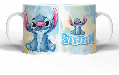 DRA Diseños Plantillas Para Sublimar Tazas Stitch Acuarela 0