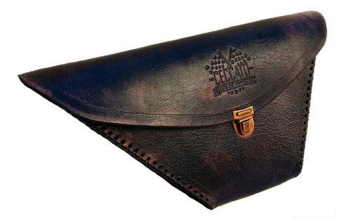 Handmade Leather Saddlebag Pouch Zanella Ceccato 150 Coffee 3