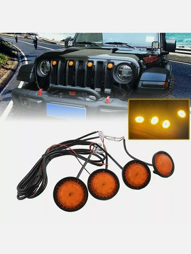 Jeep Wrangler Raptor Grilla Compatible LED Lights 2